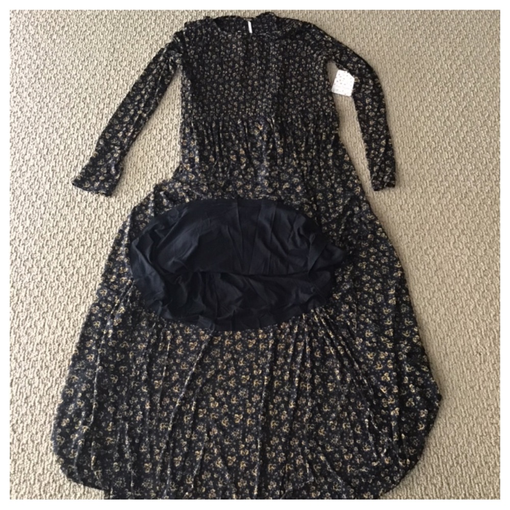 Free People Hello And Goodbye Mesh Midi Dress. NWT - Picture 8 of 8